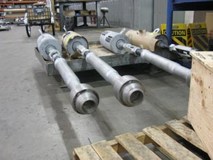 Custom sway braces with ball joint end connections